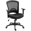 Mesh Office Chair, Adjustable Desk Chair with Mesh Backrest, Rollable, with Tilt Function, Black