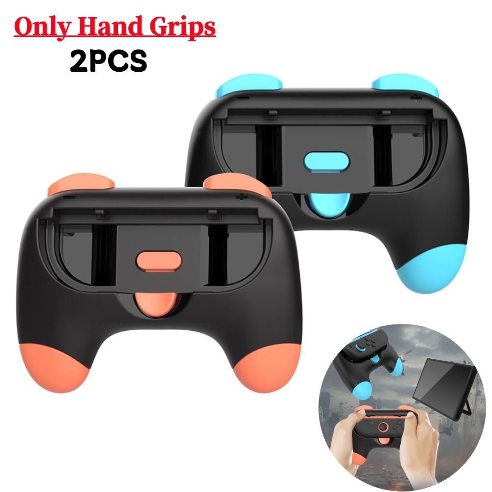 2Pcs Hand Grip For Nintendo Switch 2 Joy-Con Controller Switch Joycon 2 Ergonomic Racing Wheel Hand Grip For Mario Kart 8 Deluxe