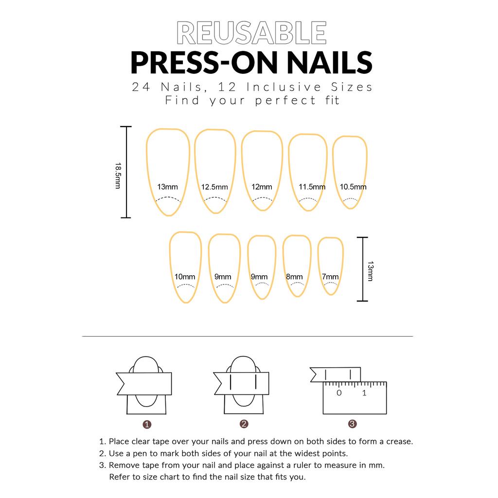 Press On Nails 24 Pieces Y2K Retro Style French Tips Striped Polka Dot Star Design Comfortable Fit For Daily And Party Use