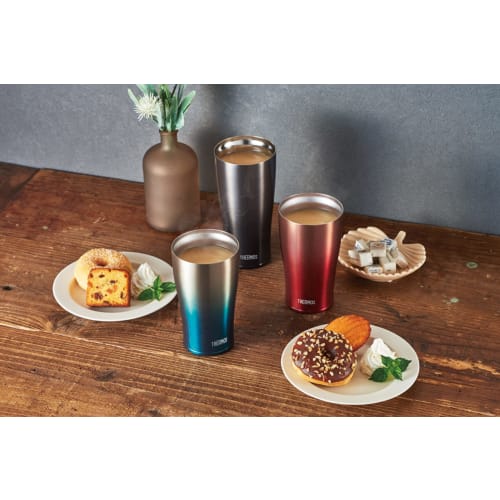 Thermos Vacuum Insulated Tumbler 0.34L Blue Gold JDE-341LTD BLGD Father's Day Gift Beer Men Women Birthday Present