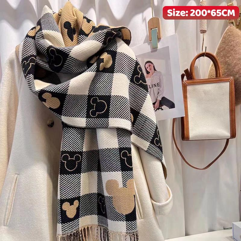 Imitationskaschmir Damen Schal Winter Schal und Wickeltuch Bandana Pashmina Quaste Damen Foulard Dicke Decke Unifarben