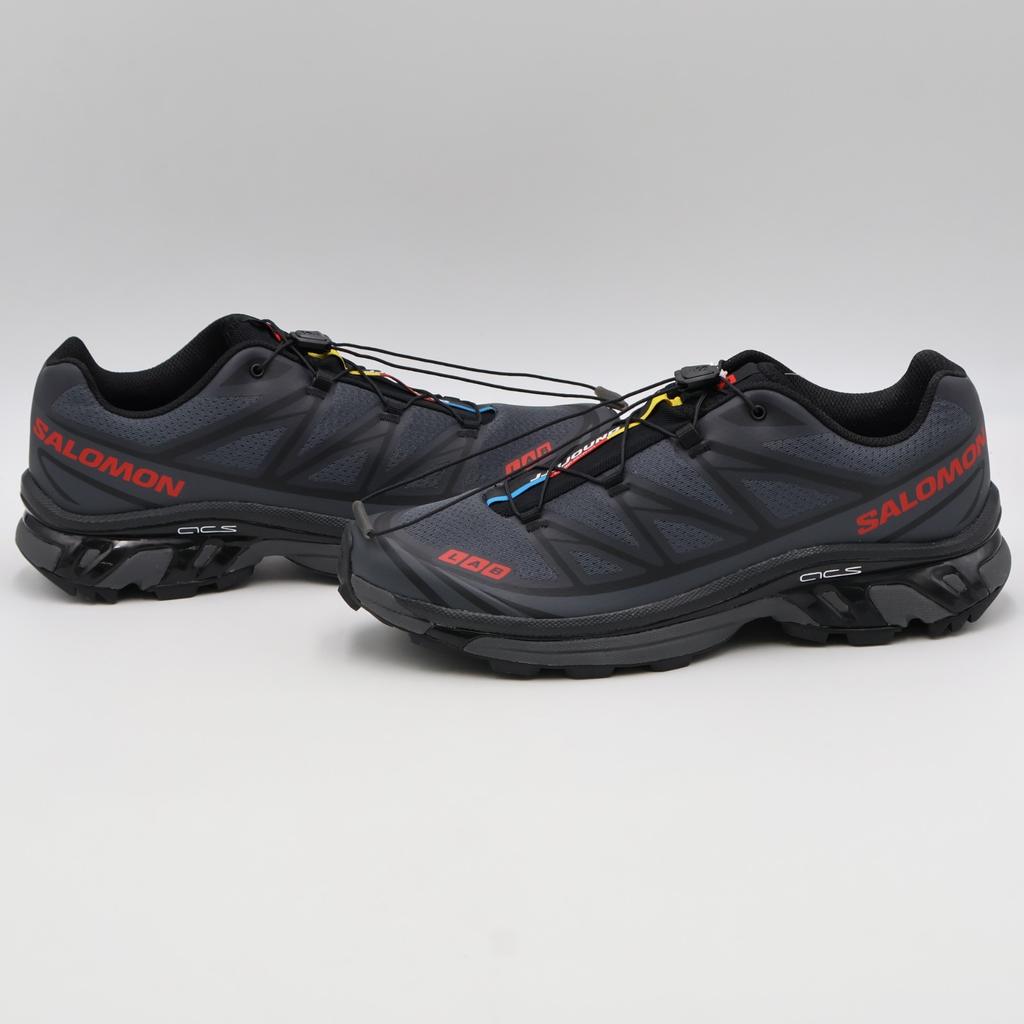 L49130300 JJJJound Salomon XT-6 Ebony Black Fiery Red (Men's)