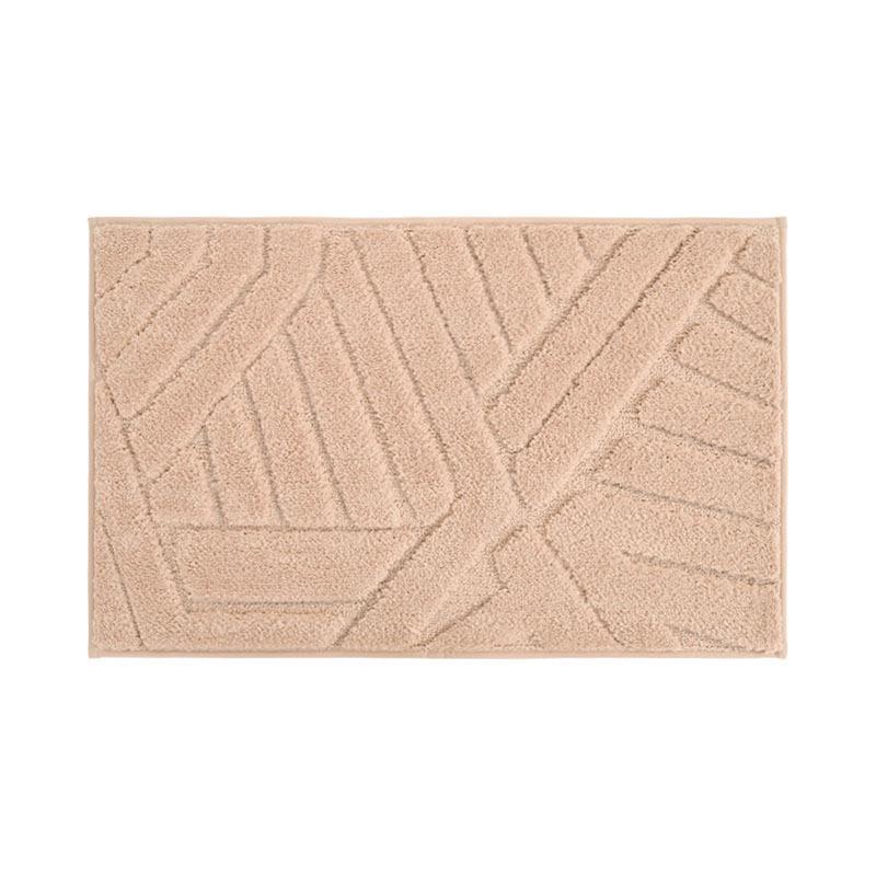 Non-Slip Microfiber Stripe Entrance Mat for Living Room, Bathroom, or Doorway