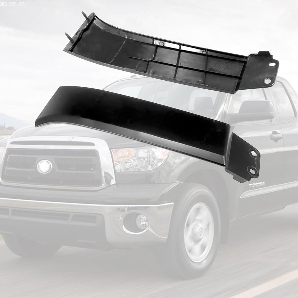 Headlight Filler Trim Panels for Toyota Tundra 2007-2013 / Sequoia 2008-2017 Upper Front Bumper Grille Cover Accessories LH&RH Pair Set Replace#: