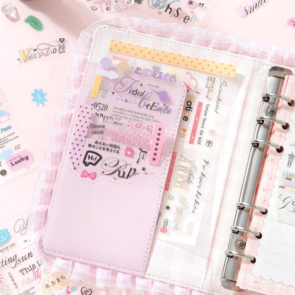 Xinmo M5 faltbares koreanisches Sticker-Album - Niedliche Journal-Dekoration für Mädchen
