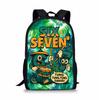 Beliebte jugendliche 67 sechs sieben Schüler Schultaschen Notizbuch Rucksäcke 3D-gedruckte Oxford Wasserdichte Jungen/Mädchen Reise-Taschen