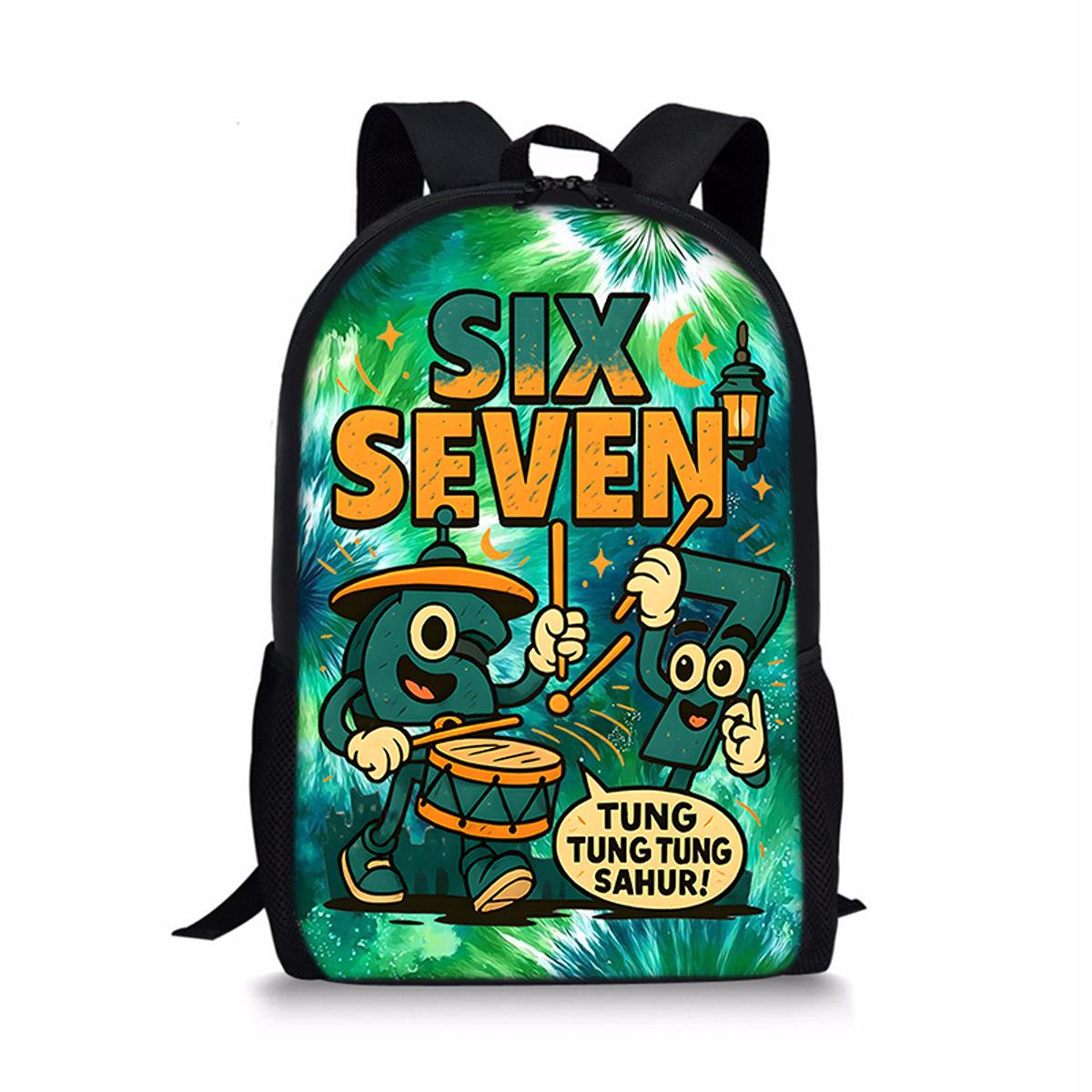 Trendy Populair 67 zes zeven Rugzakken voor Notitieboeken leerling Schooltassen 3D Print Oxford Waterdicht Jongens/Meisjes Laptop Rugzakken