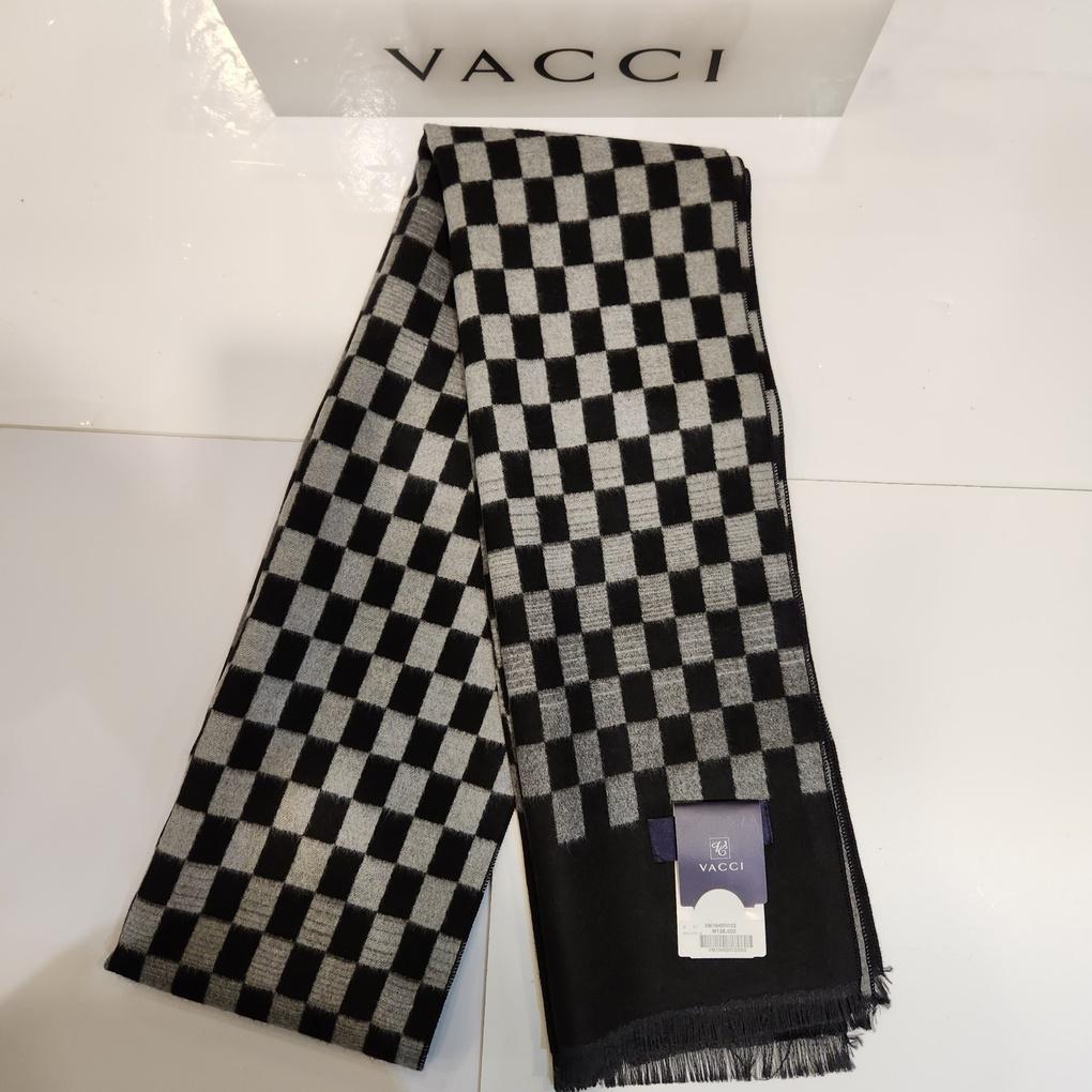 Herren Winter Rayon 80% Polyester 20% Farbe Schwarz Grau Weiß Gemischt Block Karomuster Langer Schal VM1N4BR201K