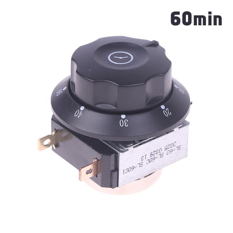 

1 шт. 60/90/120 мин. Переключатель-таймер с ручкой для микроволновой печи со звонком, механический переключатель времени, детали для духовки, шкафа для подогрева, дезинфекционного шкафа 60min