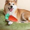 Yousheng Dog Teething Toy Cute Corn Carrot Eggplant Bite-Resistant Chew Toy Soft Vegetable Toy Exercise Training Interactive Toy for Small Large Dogs