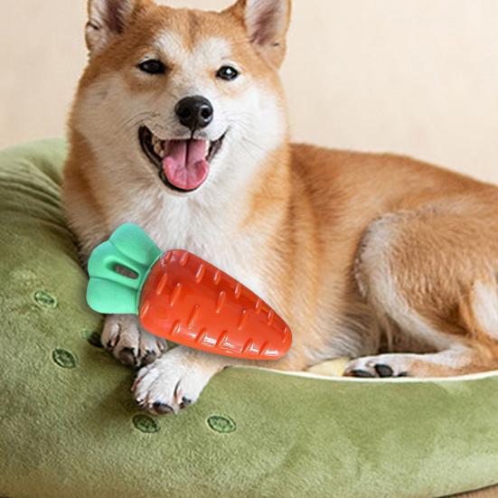 Yousheng Dog Teething Toy Cute Corn Carrot Eggplant Bite-Resistant Chew Toy Soft Vegetable Toy Exercise Training Interactive Toy for Small Large Dogs