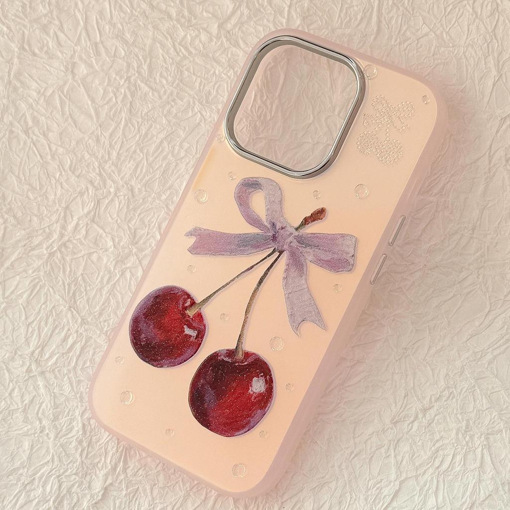 Creative Cherry Phone Case for iPhone 17 and iPhone 17 Pro Max