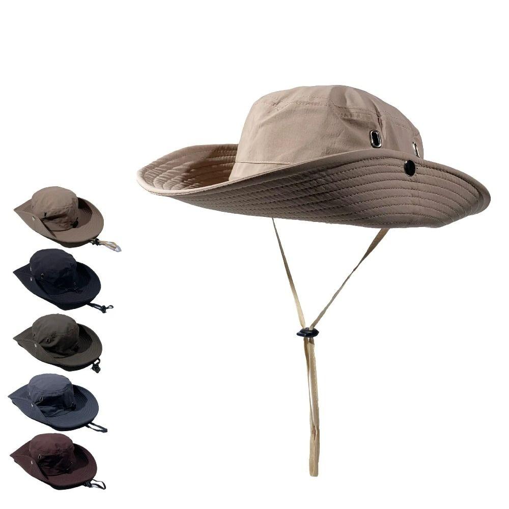Waterproof Fisherman Hat Wide Brim Mountaineering Caps New Bucket Hat  Outdoor