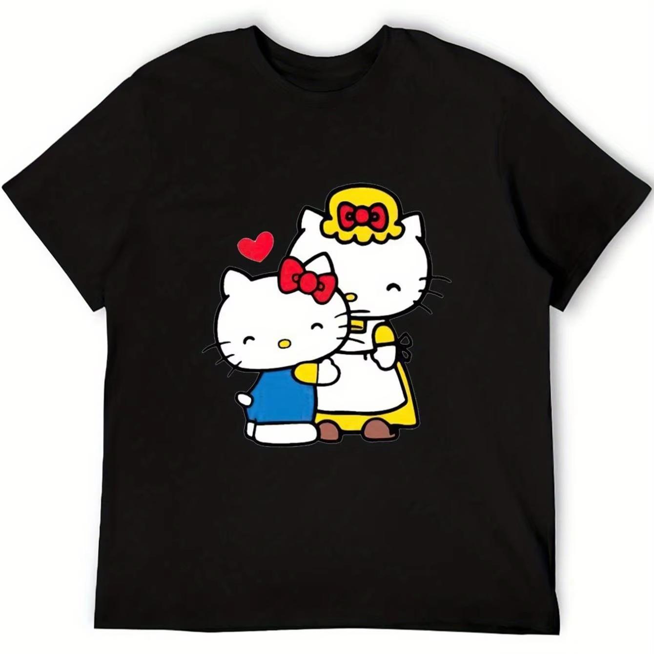 

Sanrio Bestselling Hello Kitty 100 Cotton Cute Cartoon Children Tshirt Summer Daily Outdoor Sports Casual Loose Shortsleeve S