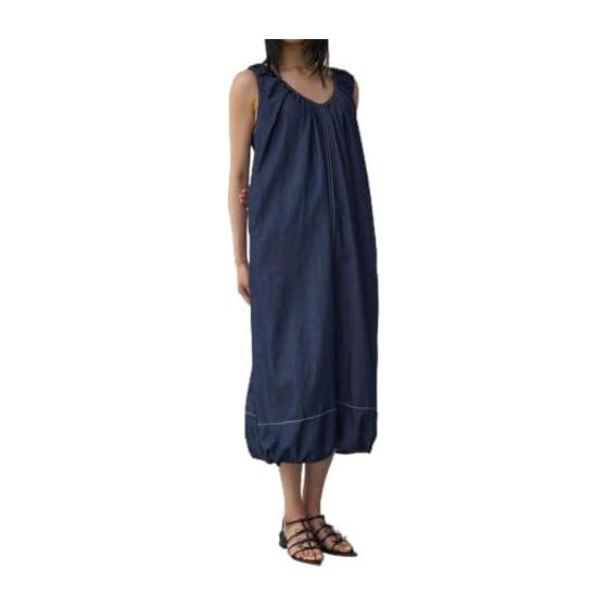 [AZUL by moussy] Front and back 2WAY balloon gathered dress women s 250IAB33-164G