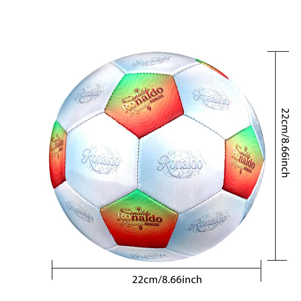 Ronaldo's: Phenomenon Cr7 Size 5 Soccer Football Machine Sewn Indoor/Outdoor Training and Matches Surprise Collection Gift