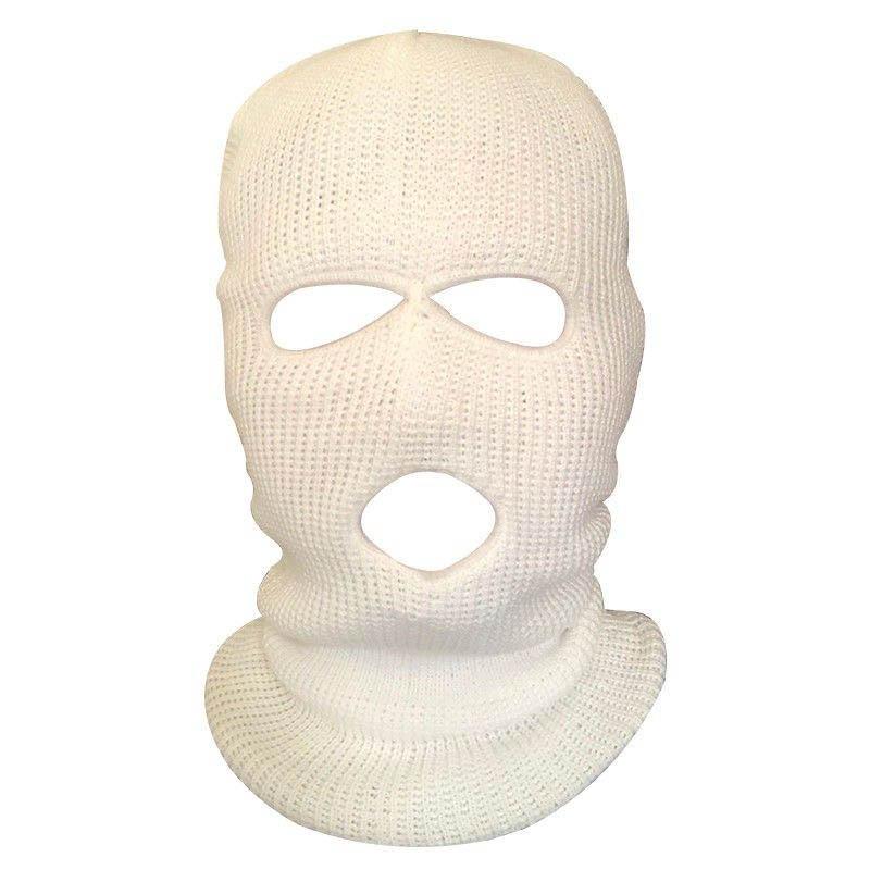 Outdoor Warm and Windproof Face Mask Knitted Three-hole Cycling Ski Winter Headgear Men