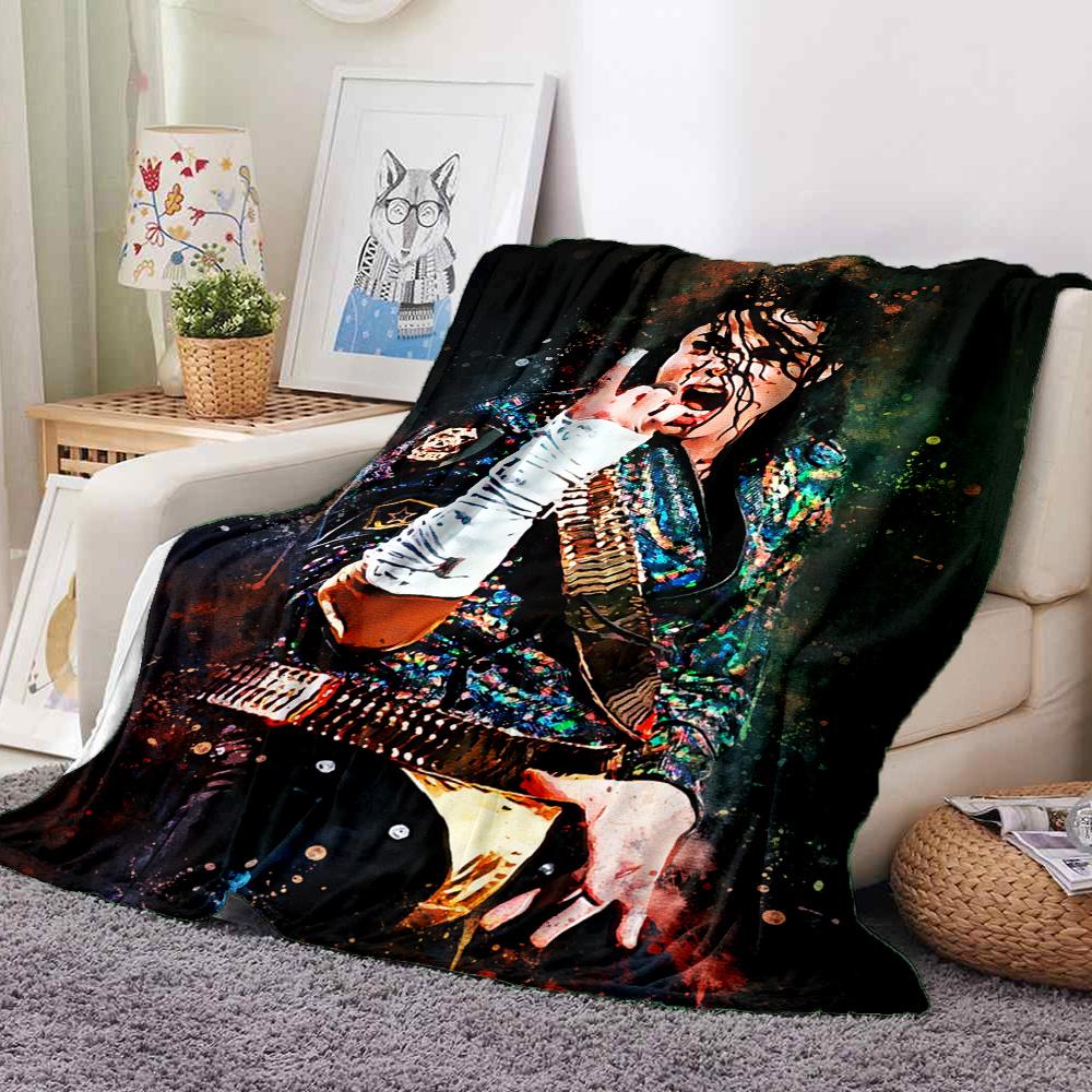 Michael Jackson Flannel Blanket Throw Blanket Soft Warm Sofa Bed Camping Home Decor Unique Christmas Gift C9211918