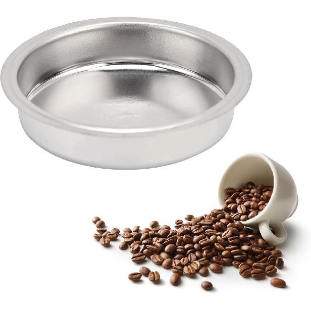 Coffee Machine Blind Filter,51mm Stainless Steel Coffee Machine Backflush ert Blind Filter Coffee Handle Blind Bowl for Espresso Machine