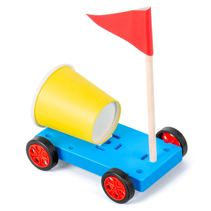 Science Experiment Diy Wind Car Kit For Kids Educational Physics Toy For Stem Learning