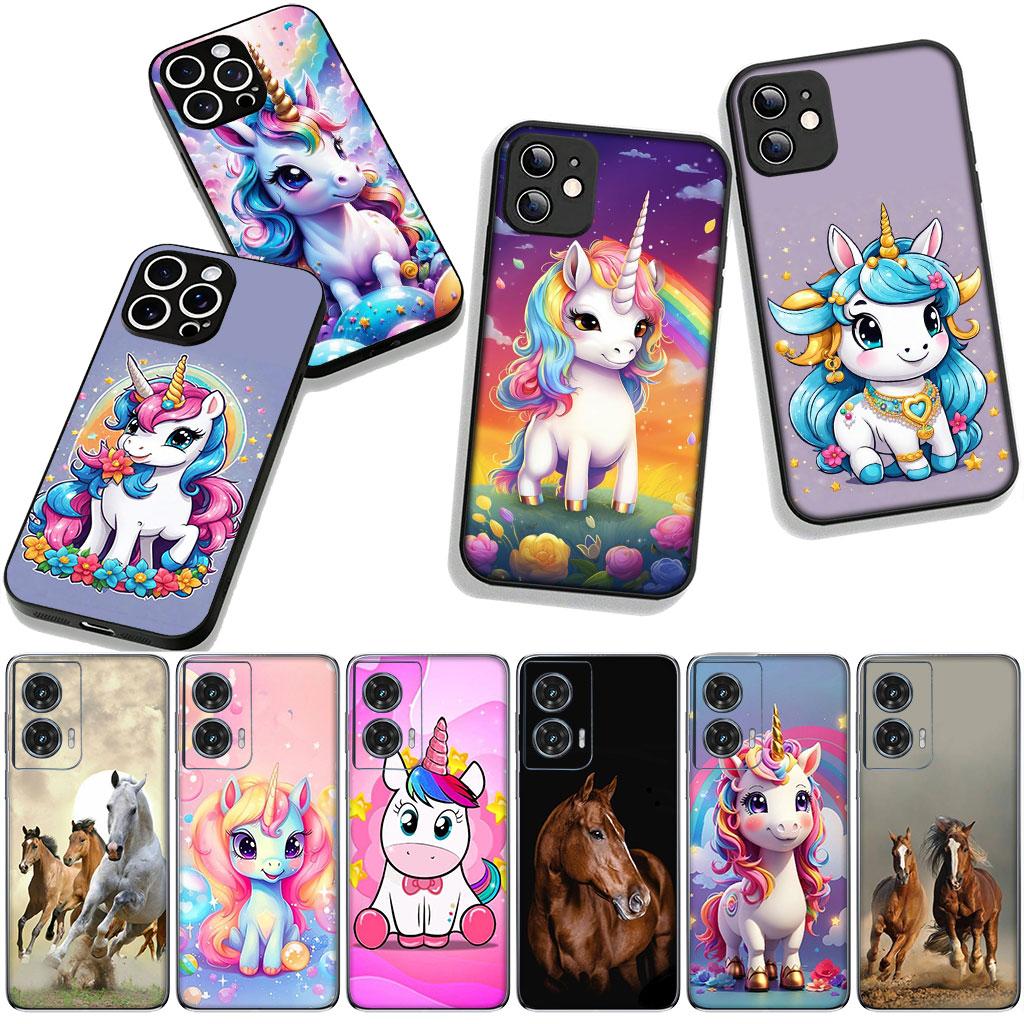 Unicorn Horse Comics Cartoon for Samsung Galaxy A25 A37 A57 A12 A14 A31 A41 A50 A51 A70 A71 A72 A21S A04 M15 Note 20 9 8 10 Case
