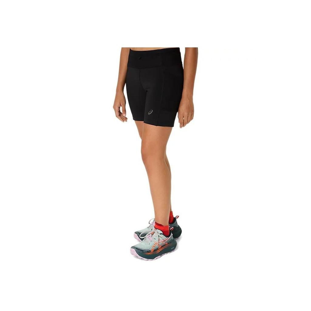 Asics Fujitrail Elite Sprinter Solid Color Quick-Dry Running Shorts Women Shorts Black 2012D204-001