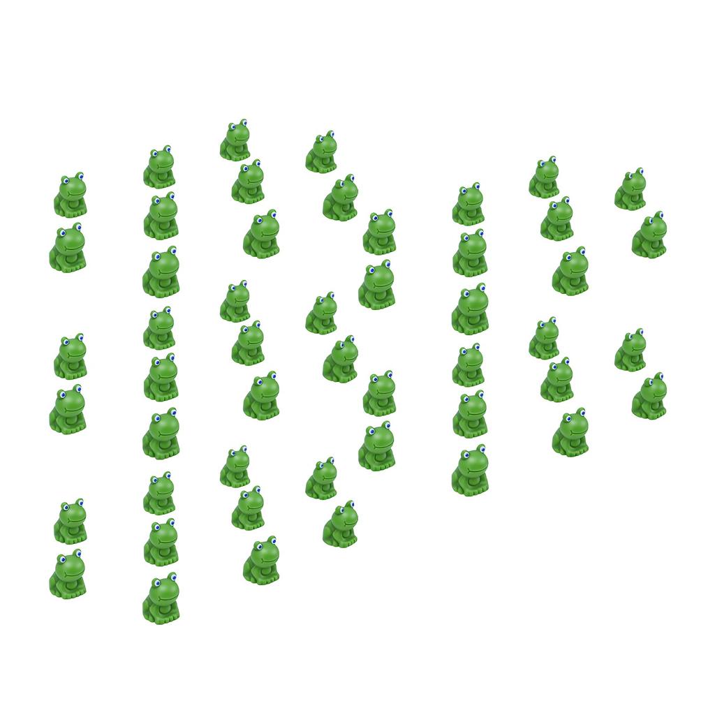 50 Stück Mini-Frösche Niedliche Lebendige Miniatur-Harz-Froschfiguren für Garten-Moos-Landschaftsdekorationen