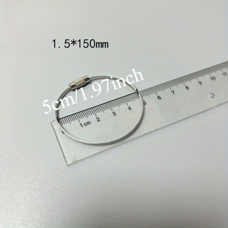 

10 шт./комплект EDC Подвесная Проволочная Цепь Бирка Винт Ушко Багажная Веревка Брелок Петля Круг Набор для Выживания Замок Гаджет Кольцо Брелок Кабель Ключ Сталь