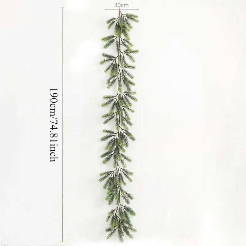 Artificial Christmas Pine Garland, Greenery Winter Garland Decor for Home, Wall, Porch, Table, Mantle, Indoor Outdoor Decoration