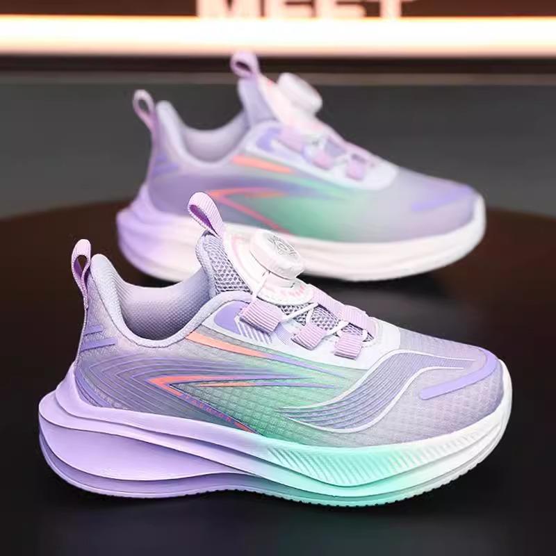 Girls shoes Red Rabbit 7 running shoes 2025 new summer children's soft-soled rotating buckle sneakers girls light