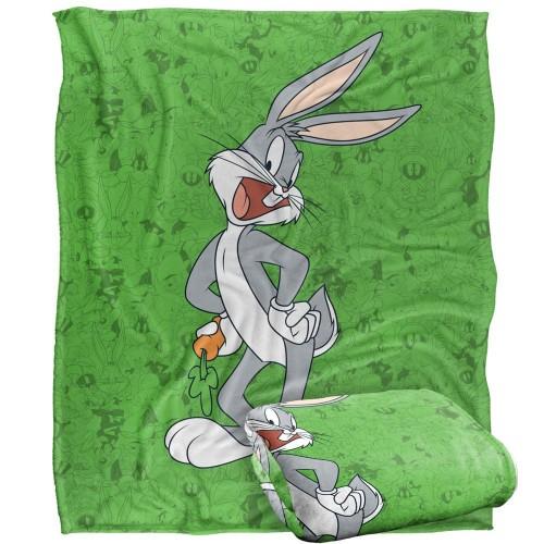 Looney Tunes Character Collage Bugs Bunny Blanket
