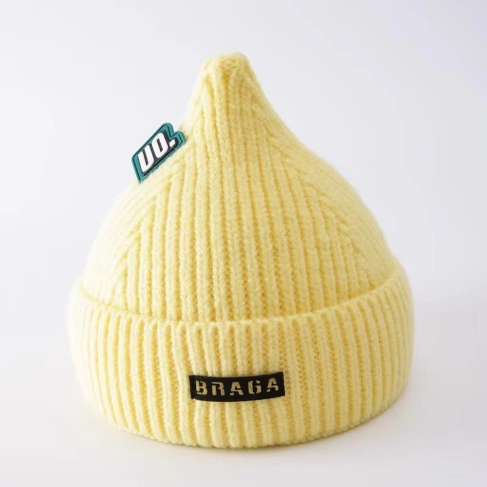 Cute Letter Newborn Knitted Hat Winter Warm Infant Kids Ear Protection Hats New Baby Beanie Cap