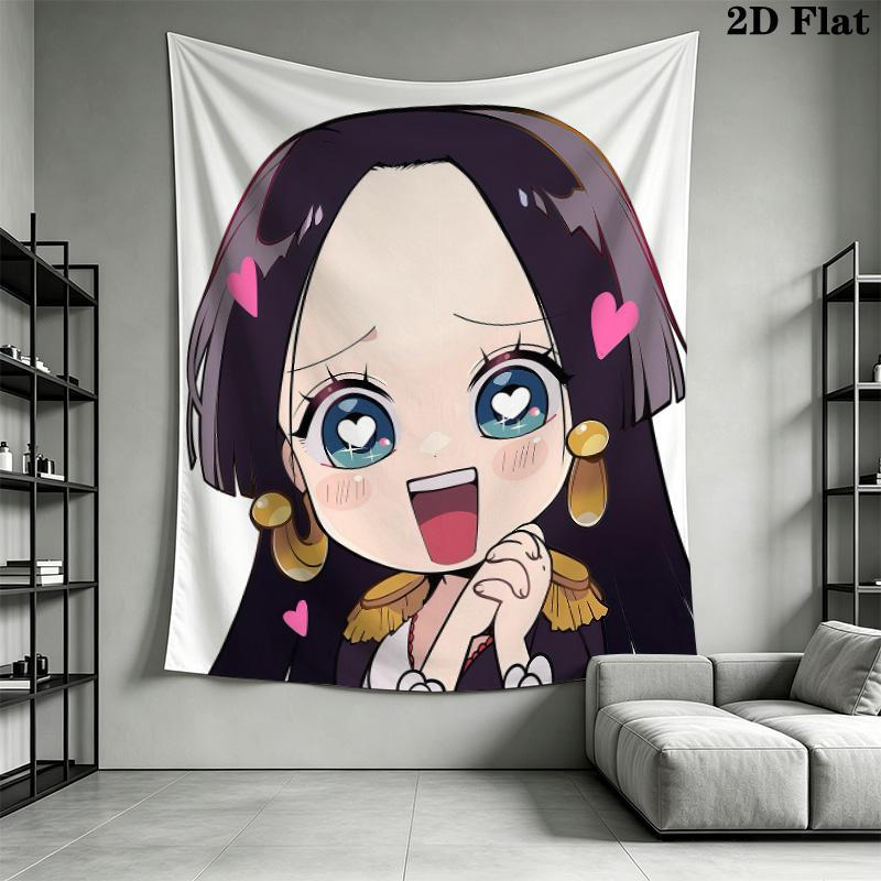 Boa Hancock Wall Tapestry Aesthetic Wall Hanging Printed Fabric Blanket Decorative Tapestries For Bedroom Living Room Home Decor