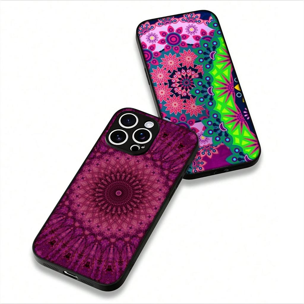 For Samsung Galaxy A07 A13 A12 A23 A50 A51 A52 A53 A70 A71 A72 A04 Note 20 9 8 10 Case Floral Paisley Flower Mandala Texture