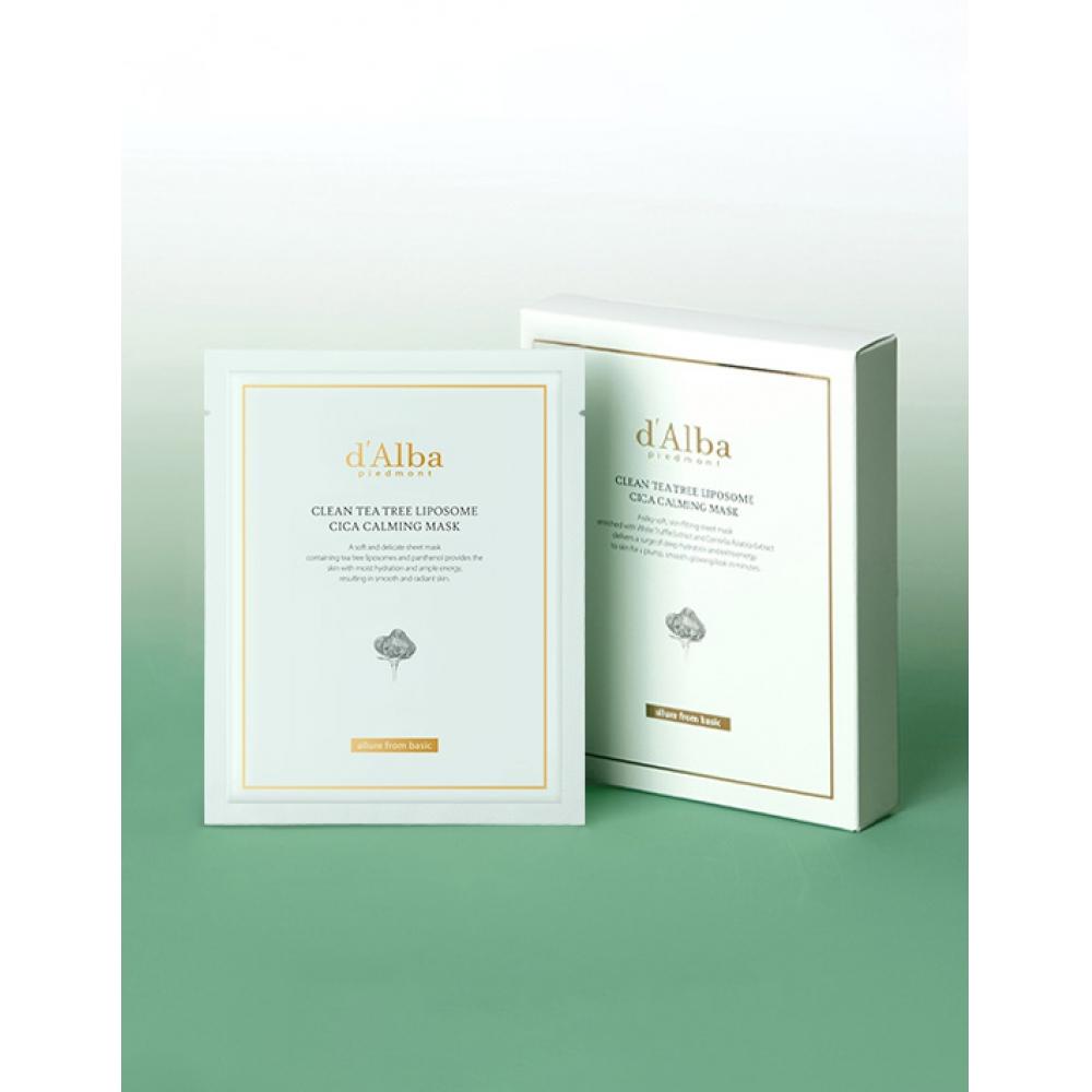 Dalba Clean Tea Tree Liposome Cica Calming Mask 1box 5 Sheets