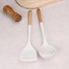 Wutuo Wooden Handle Silicone Spatula & Spoon Set