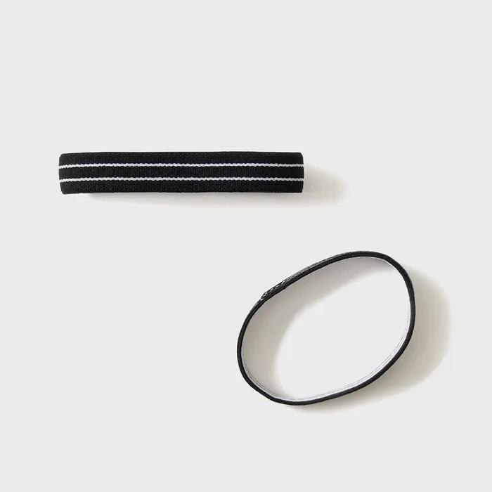 

[JAJU/Jaju] Плоская резинка для волос 2 шт._Диаметр 60 мм black