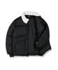 Np Studio Universal Fur Collar Puffer Short Padded Jacket Black
