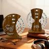 Wooden Calendar Ornaments Manual Rotating Desk Calendars for Home Decoration High-End Office Desktop Ornaments