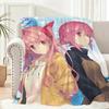 Chaos Heads Throw Lightweight 240G Flannel Blanket Soft Skin-Friendly For Summer Cooling