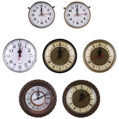 Roman Numeral Classic Mute Gold Trim Movement Insert  Clock Quartz Mechanism Shellhard  DIY Parts