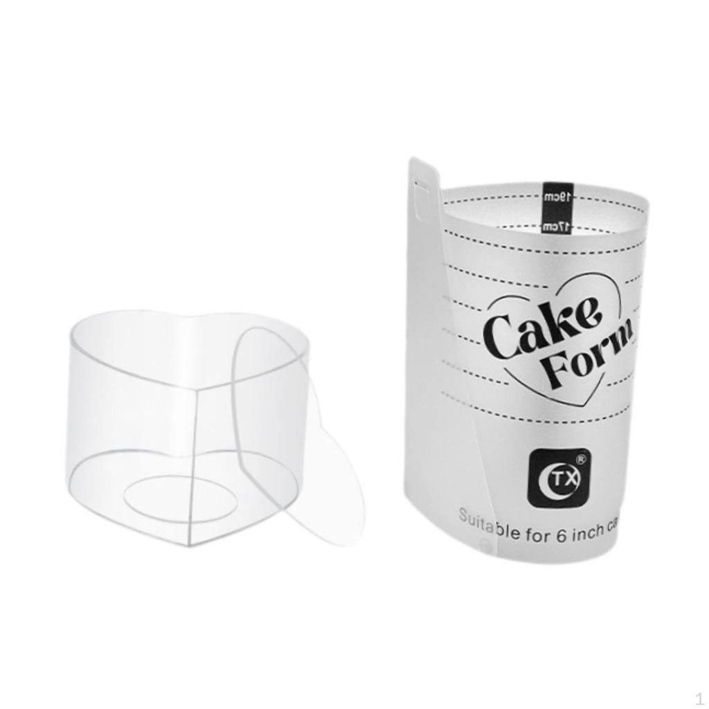 Heart Shape Cake Base Acrylic Mousse Ring for Bakery Restaurant Kitchen