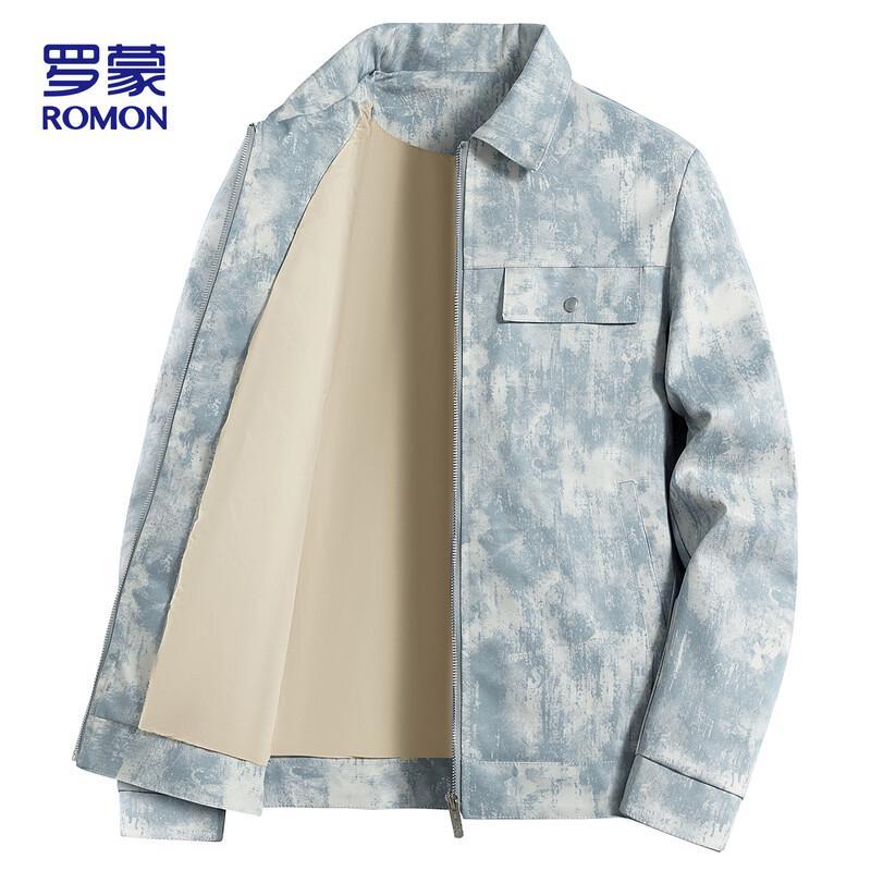 

ROMON Men s Spring Autumn Business Casual Jacket 3XL