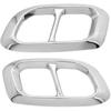 YIWANG Stainless Steel Exhaust Muffler Tail Tip Pipe Trim Cap Cover Frame 2Pcs For Mercedes Benz GLE GLC GLS W167 X253 X167 2019 2020 Auto