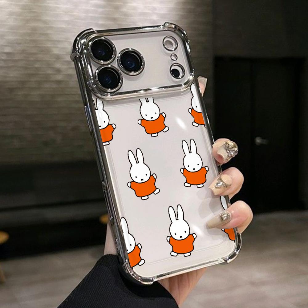 

White Rabbit M-MiffIes Phone Case for Google Pixe 10 9 9A 8 8A 7 7A Pro XL 5G Anti-drop Transparent Soft Cover Google Pixel 10 Pro XL
