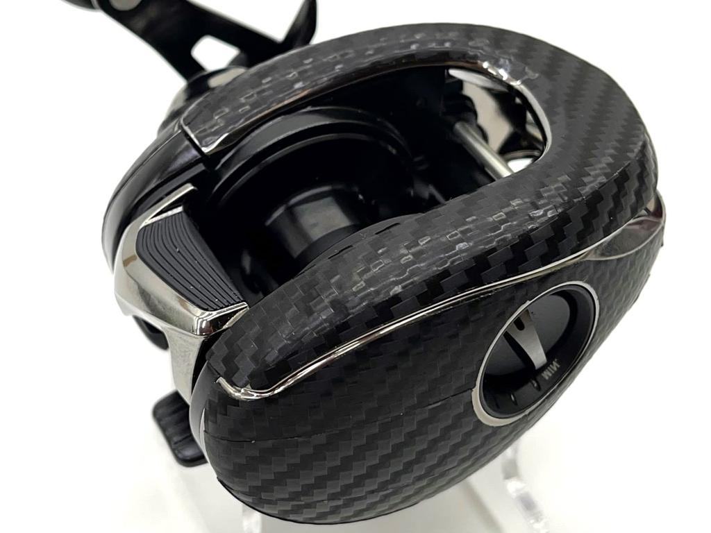 CUSTOM YOROI Custom Decal for 21 Antares DC and 22 Exsence DC Baitcasting Reels SEAT.JP (Black, Left-Handed)