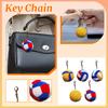 Cartoon Plush Volleyball Keychain Soft Simulation Ball Doll Bag Pendant for Girls Kids Backpack Decoration Accessory