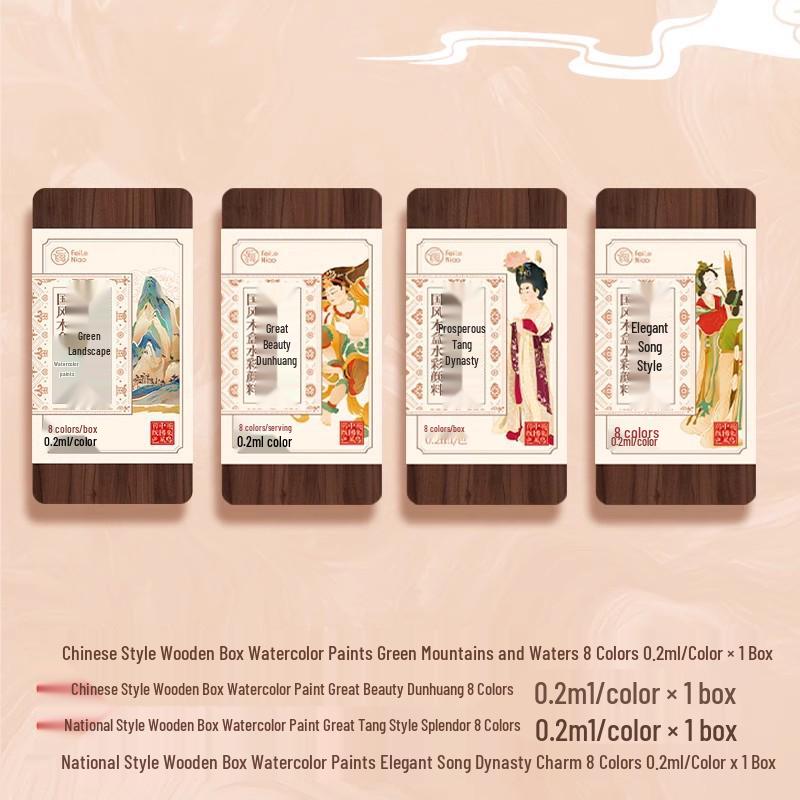 Feile Mini Travel Watercolor Set - Portable Solid Palette for Bird Painting