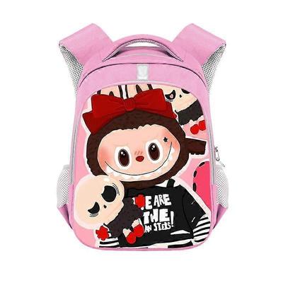 Labubu Rucksack Student niedlicher Cartoon Schulranzen Mädchen rosa Kindergartenrucksack