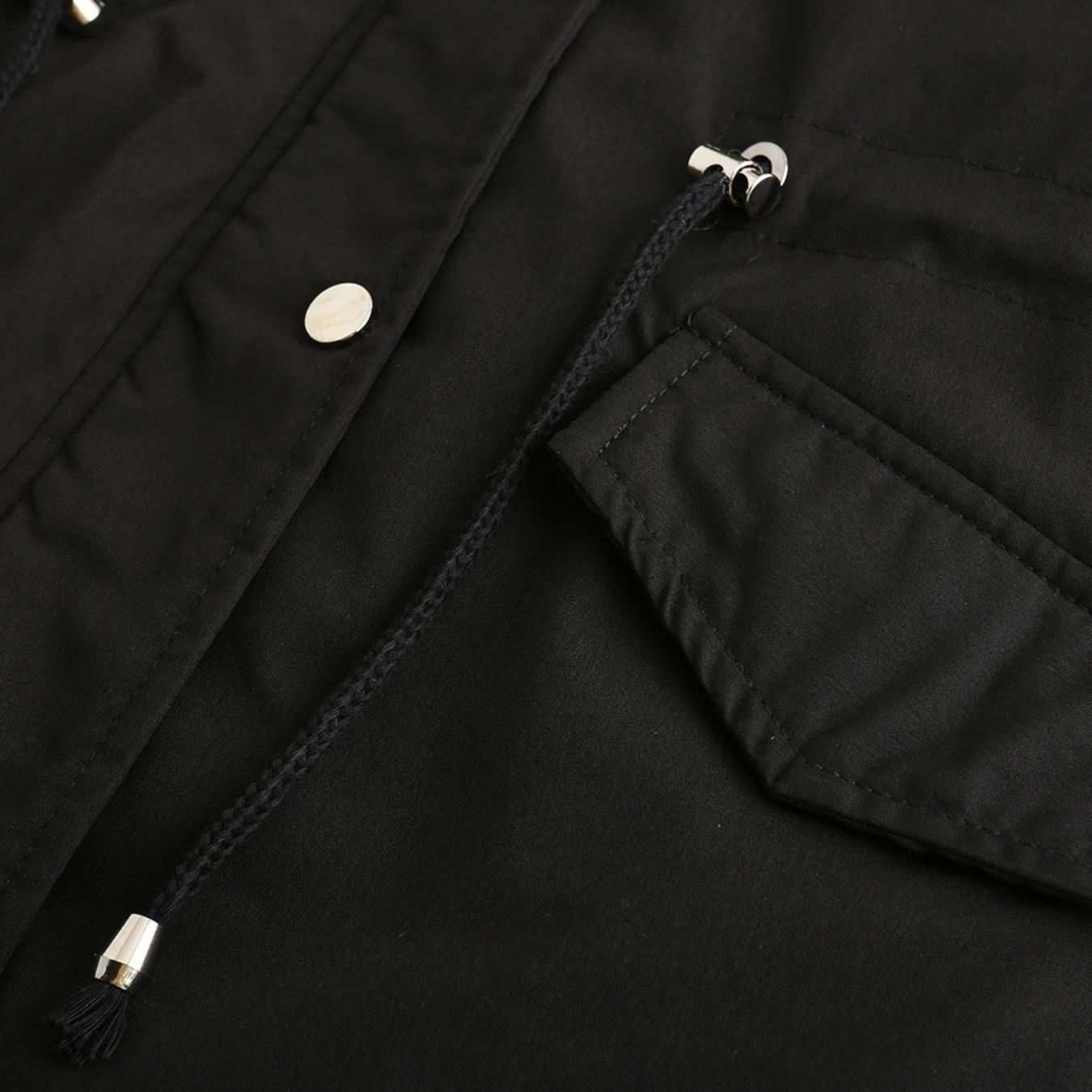 Пальто Parker с капюшоном и воротником — фото 17